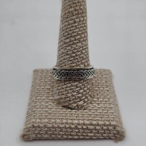 Size 10.75 Sterling Silver Celtic Pattern Spinner Anxiety Ring A3006